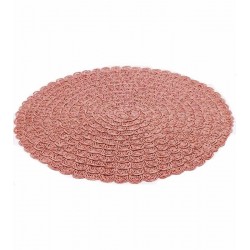 Lugar Americano 38,5cm De Poliéster Pétala Rose